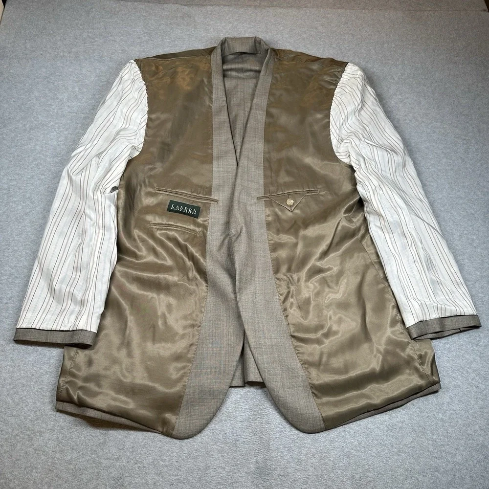 Lauren Ralph Lauren 44R Brown‎ Wool 2-Button Sport Coat Blazer NOTE